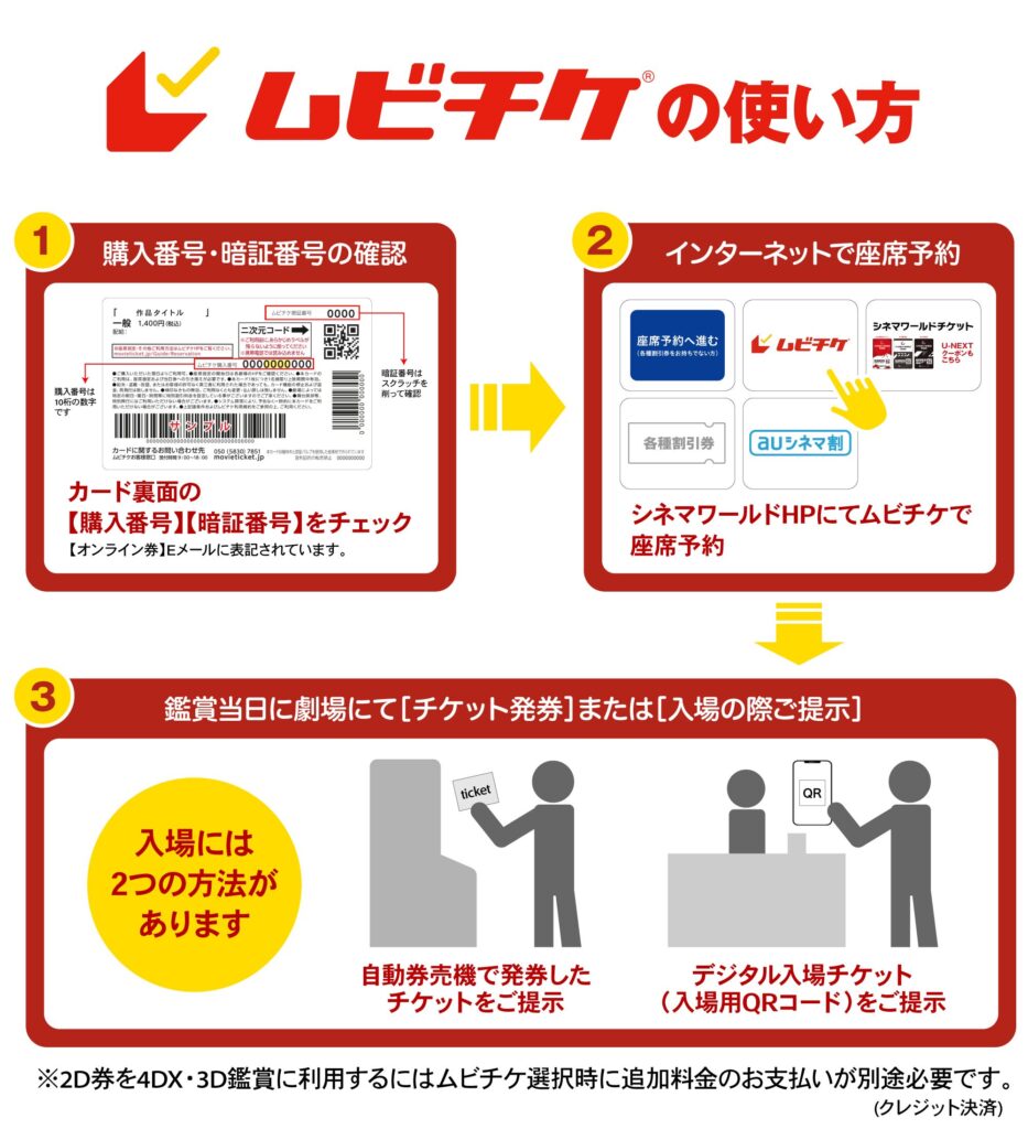 ムビチケはどこで買える？映画館での購入場所と種類を徹底解説！