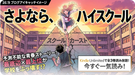 さよならハイスクールはKindle Unlimitedで全3巻読み放題！