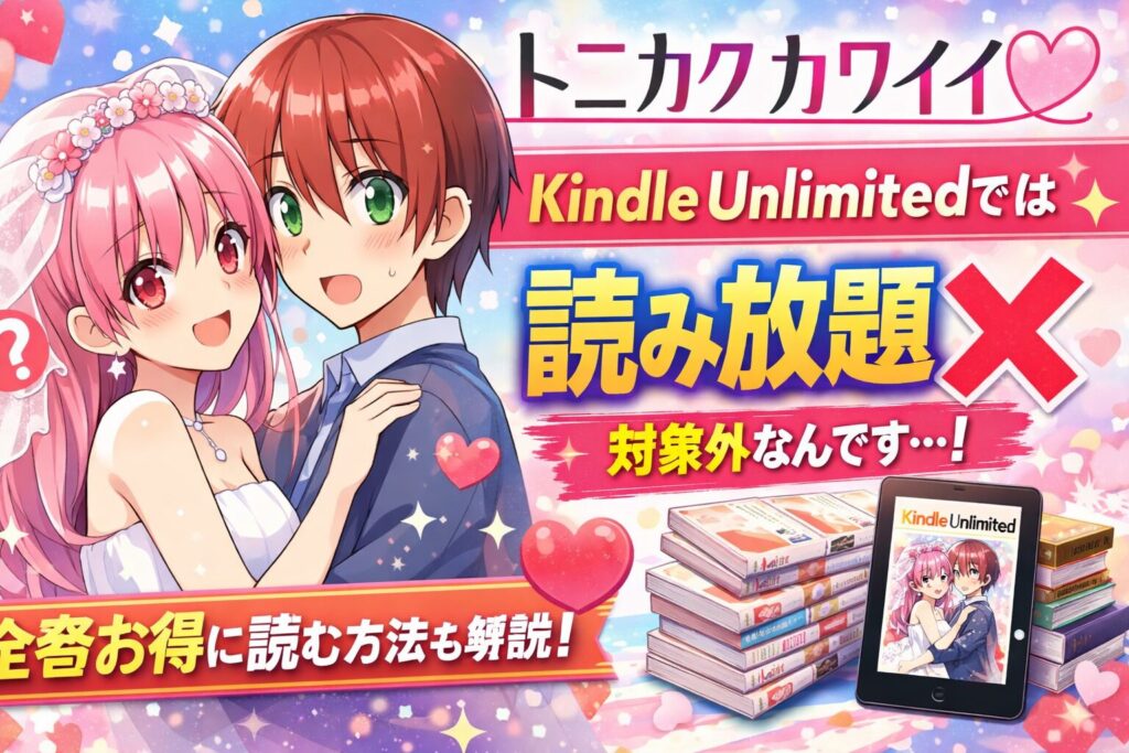 「トニカクカワイイ」はKindle Unlimitedで読める？結論と全巻お得に読む方法を徹底解説