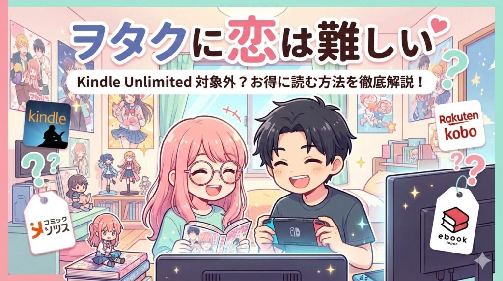 『ヲタクに恋は難しい』はKindle Unlimitedで読める？お得に全巻読む方法