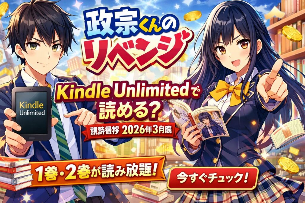 「政宗くんのリベンジ」はどこで読める？Kindle Unlimitedで読む方法【2026年3月最新】