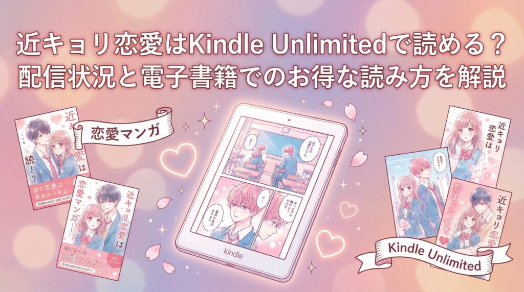 近キョリ恋愛はKindle Unlimitedで読める？配信状況と電子書籍でのお得な読み方を解説