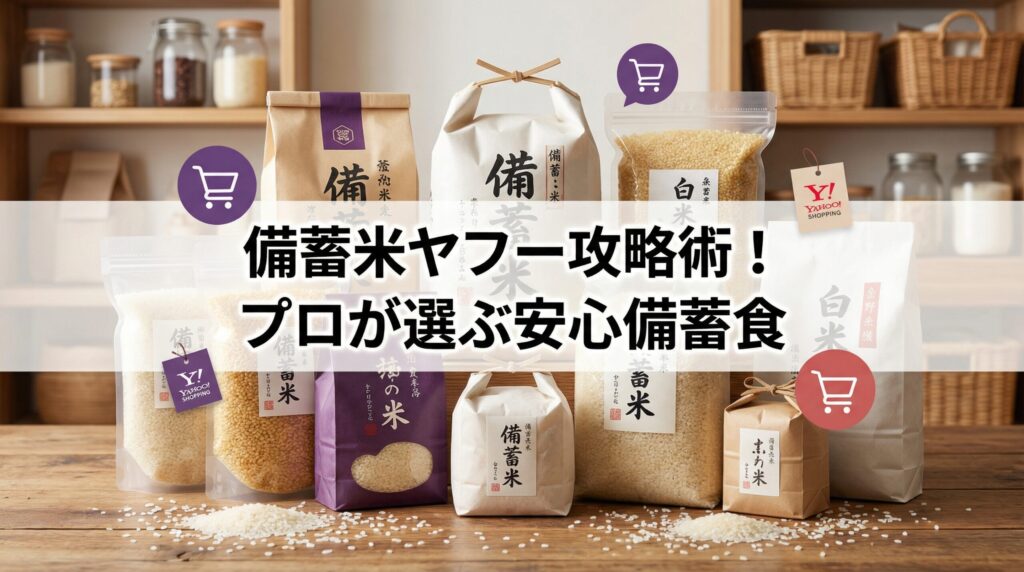 備蓄米ヤフー攻略術！プロが選ぶ安心備蓄食