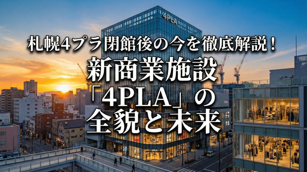 札幌4プラ閉館後の今を徹底解説！新商業施設「4PLA」の全貌と未来