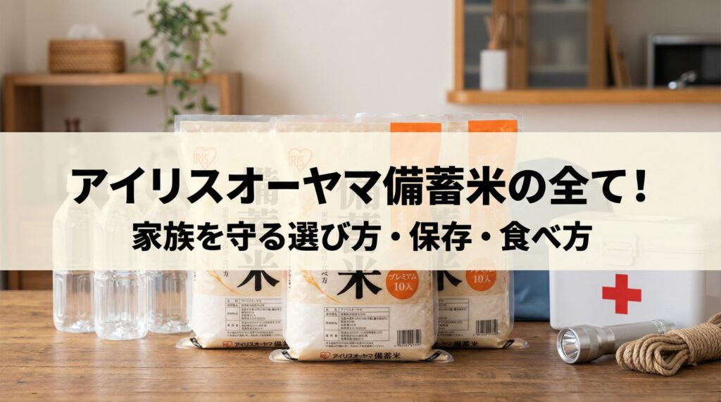 アイリスオーヤマ備蓄米の全て！家族を守る選び方・保存・食べ方