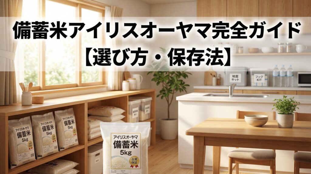 備蓄米アイリスオーヤマ完全ガイド【選び方・保存法】