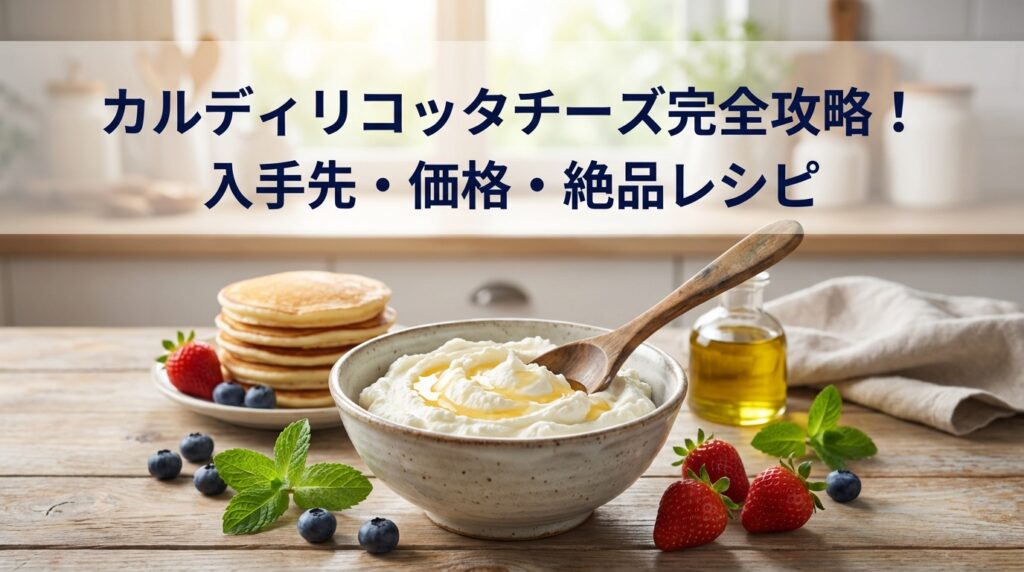 カルディリコッタチーズ完全攻略！入手先・価格・絶品レシピ