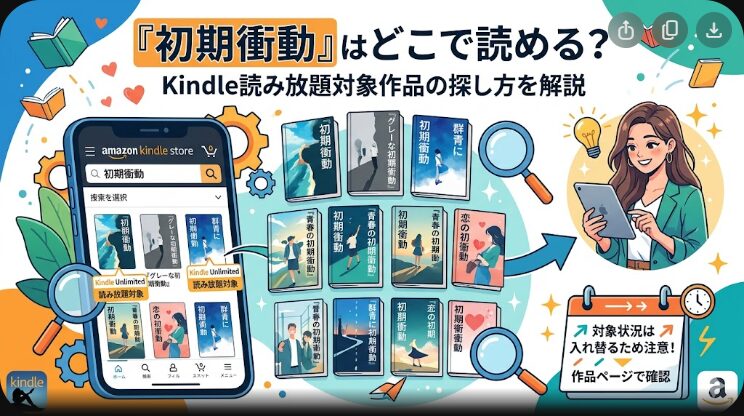 初期衝動はどこで読める？キンドル読み放題対象状況と探し方