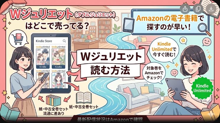 Wジュリエットはどこで売ってる？Kindle Unlimited配信と読む方法