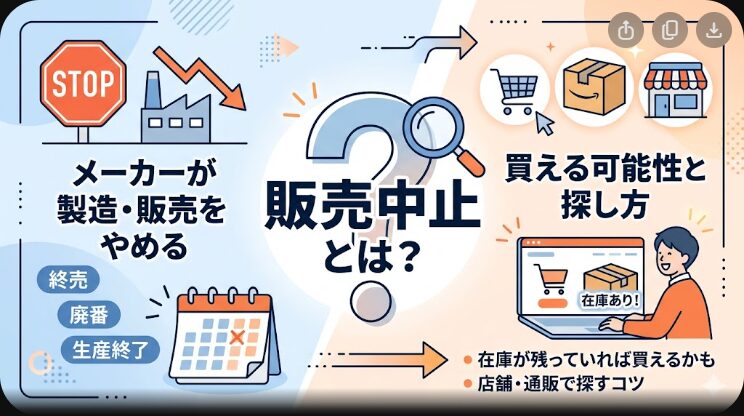 販売中止とは？意味や買える可能性と探し方を解説