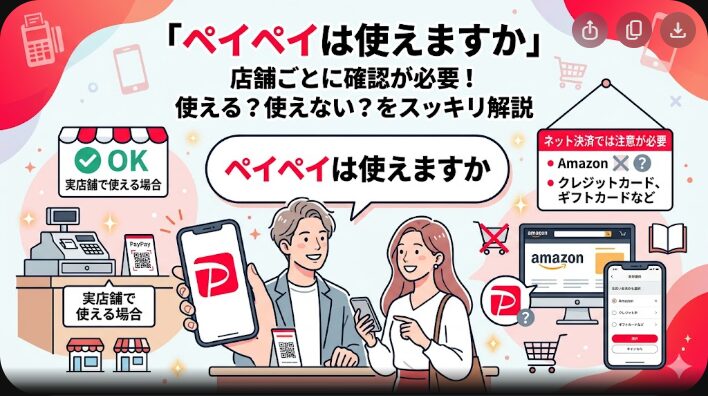 ペイペイは使えますか？対応店舗と支払い確認方法を解説